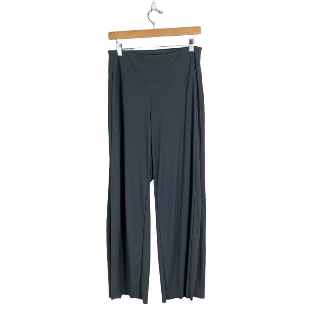 Athleta Womens Meridian Wide Leg Pant Grey Sz Small Petite Athleisure High Rise